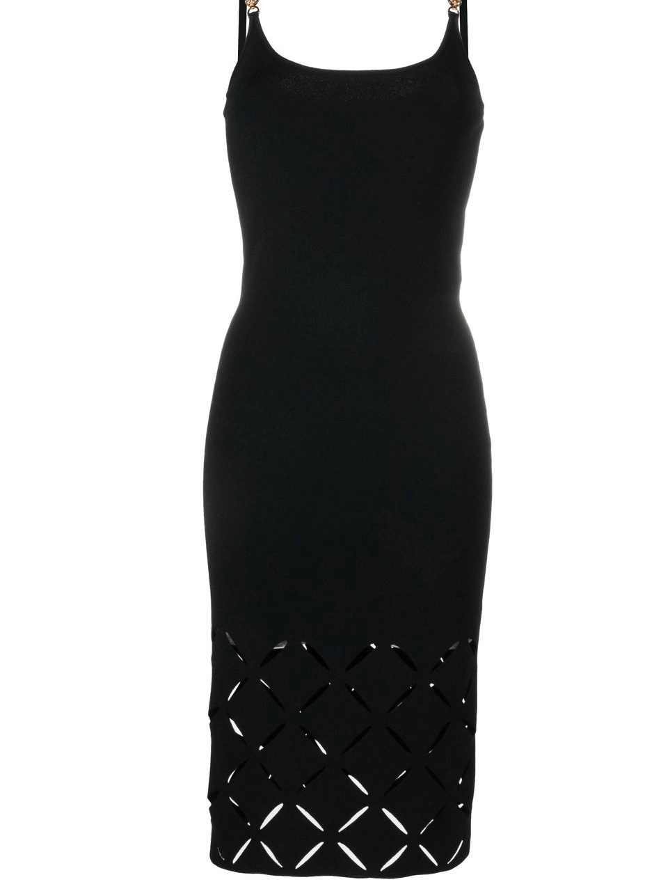 Cheap Women dress midi cut-out Versace Medusa-plaque 0720